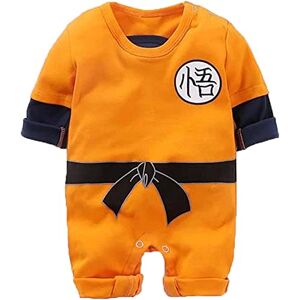 TEMSER clothing Tecknad Nyfödd Baby Pojkar Flickor Romper clothing Inspirerad Småbarnsoutfit Jumpsuit Kläder Rundhalsad Body Print 0-24 månader (Color : Orange, Size : 6-12 Monate)