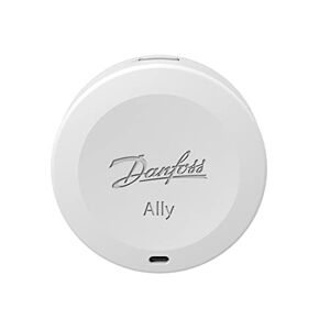 Danfoss Ally Room Sensor 014G2480, Zigbee-certifierad, trådlös, fjärrstyrd rumssensor för  Ally Radiatortermostater