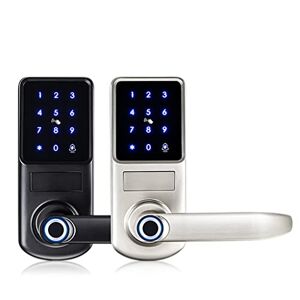 GGVRH Ilyaji Fingeravtryck Elektronisk dörrlås med App Digital Safe Keycate Remote Unlock for hem och hotellets säkerhet Smart Lock (Color : Blanco)
