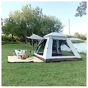 NOALED Family Tent 4 People Double Doors and Four Windows,Insect Proof Tunnel Tents Light and Stable Tent With Porch for Camping, Hiking, Mountaineering