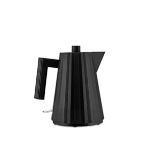 Alessi Plissé MDL06/1 B – Design elektrisk vattenkokare av termoplastisk harts, svart, europeisk kontakt