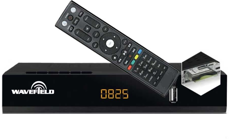 Wavefield S2050ci+ 12 V Satellitmottagare Godkänd (Viasat Och Canal Digital).