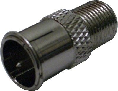 Snabb F-Kontakt Adapter Hane/hona Snabb F-Kontakt Adapter Hane/hona