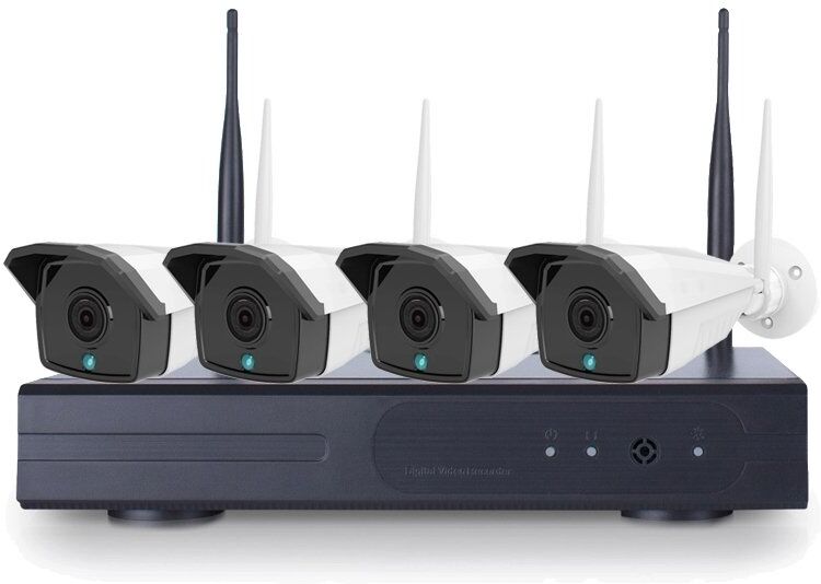 Qida Övervakning Nvr System Kamera Kit Nvr-K440, 4 St 4.0 Mp Hd Kameror Qida Övervakning Nvr System Kamera Kit Nvr-K440, 4 St 4.0 Mp Hd Kameror