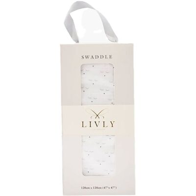 Livly Sleeping Cutie Swaddles White Livly Sleeping Cutie Swaddles White