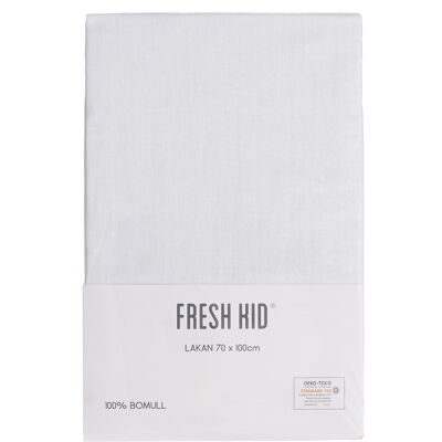 Fresh Kid Lakan för spjälsäng vit Fresh Kid Lakan för spjälsäng vit