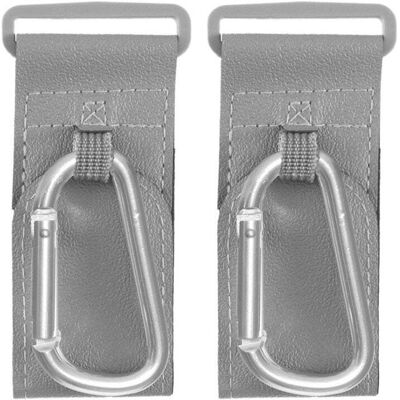 Fresh Kid Barnvagnskrokar 2-pack Grå Fresh Kid Barnvagnskrokar 2-pack Grå