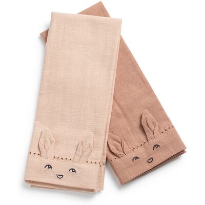 Elodie Details servetter 2pack Faded Rose / Powder Pink Elodie Details servetter 2pack Faded Rose / Powder Pink