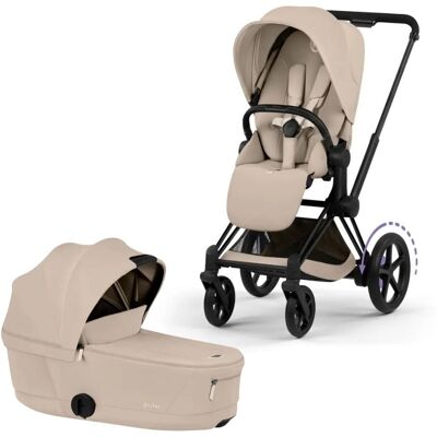 Cybex ePriam Barnvagn Matt Black/Cozy Beige Cybex ePriam Barnvagn Matt Black/Cozy Beige