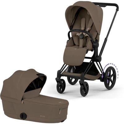 Cybex ePriam Barnvagn Matt Black/Coconut Brown Cybex ePriam Barnvagn Matt Black/Coconut Brown