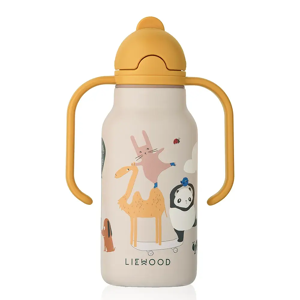 Liewood Kimmie vattenflaska 250 ml Around the world / Sandy 2623 Liewood Kimmie vattenflaska 250 ml Around the world / Sandy 2623