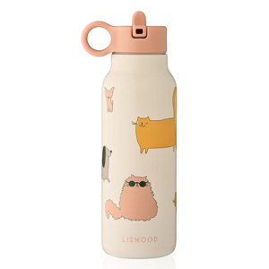 Liewood Falk vattenflaska 350 ml Cats and Dogs/Sandy Liewood Falk vattenflaska 350 ml Cats and Dogs/Sandy