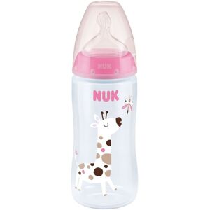 NUK First Choice+ Nappflaska Flow Control 300 ml Rosa NUK First Choice+ Nappflaska Flow Control 300 ml Rosa
