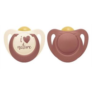 NUK for Nature napp latex 6-18m Red