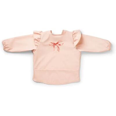 Elodie Longsleeved Baby Bib Rosy Bow One size Elodie Longsleeved Baby Bib Rosy Bow One size