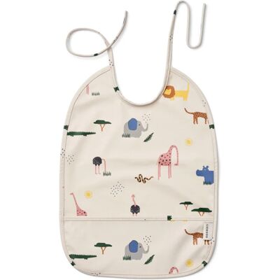 Liewood Lai bib Safari sandy mix 1111 Liewood Lai bib Safari sandy mix 1111