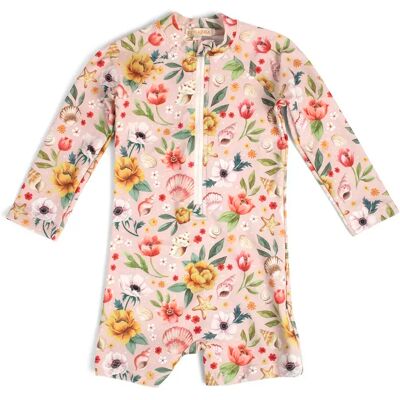 Filibabba Villads UV-dräkt 1-2 år – Ocean Blossom Filibabba Villads UV-dräkt 1-2 år – Ocean Blossom