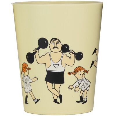 Rätt Start Pippi Cirkus Tumblermugg gul Rätt Start Pippi Cirkus Tumblermugg gul