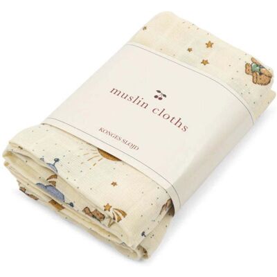 Konges Sløjd Konges slöjd 3 pack muslin cloth gots cucciolo Konges Sløjd Konges slöjd 3 pack muslin cloth gots cucciolo