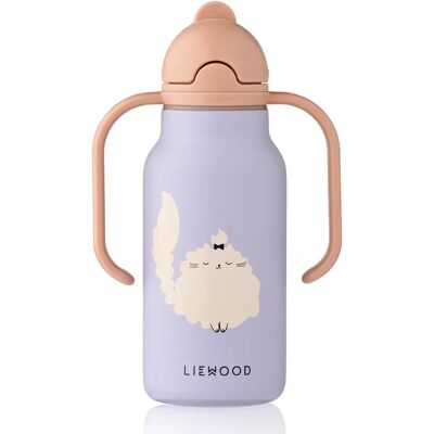 Liewood Kimmie vattenflaska 250 ml Cat / Warm lilac Liewood Kimmie vattenflaska 250 ml Cat / Warm lilac