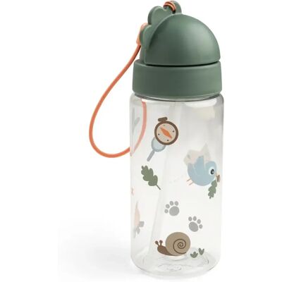 Done by Deer vattenflaska med sugrör tiny trails green 350 ml Done by Deer vattenflaska med sugrör tiny trails green 350 ml