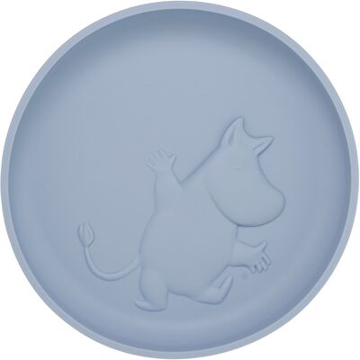 Rätt Start Silikontallrik Mumin med sugkopp, Sky Blue Rätt Start Silikontallrik Mumin med sugkopp, Sky Blue