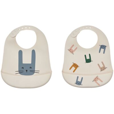 Liewood Tilda Bunny/Sandy Silikon BIB - Babyaccessoarer Liewood Tilda Bunny/Sandy Silikon BIB - Babyaccessoarer