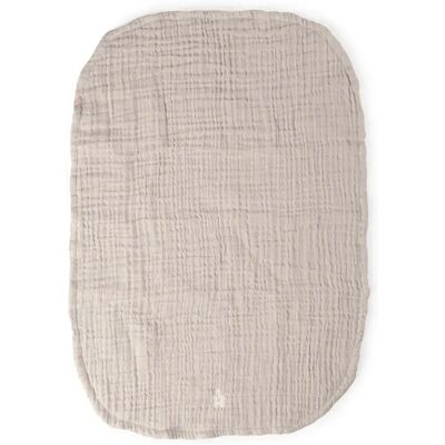 Sebra Skötbäddsunderlägg 2-pack muslin beige Sebra Skötbäddsunderlägg 2-pack muslin beige