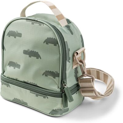 Done by Deer lunchväska Kids isolerad Croco Green Done by Deer lunchväska Kids isolerad Croco Green