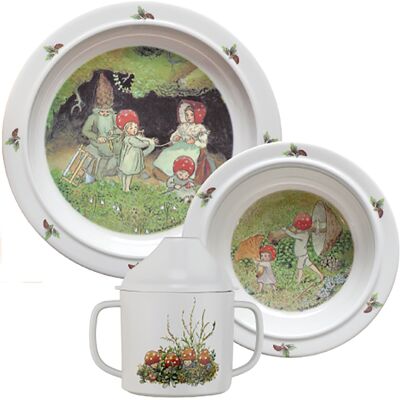 Elsa Beskow 3-delars Barnservis - Miljövänligt & Spillfri Elsa Beskow 3-delars Barnservis - Miljövänligt & Spillfri