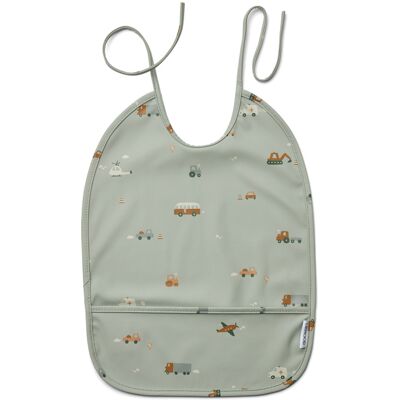 Liewood Lai bib Vehicles/dove blue mix 9873 Liewood Lai bib Vehicles/dove blue mix 9873