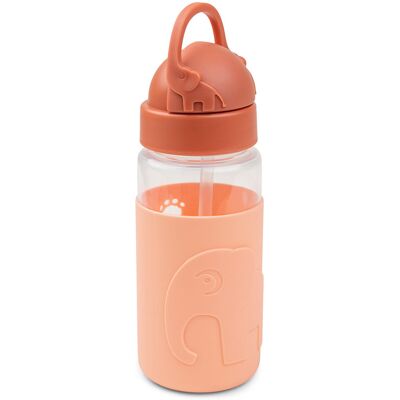 Barn vattenflaska Done By Deer med sugrör - 350ml - Elphee - Papaya - Barnvänlig Barn vattenflaska Done By Deer med sugrör - 350ml - Elphee - Papaya - Barnvänlig