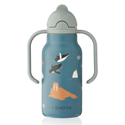 Liewood Kimmie vattenflaska 250 ml Arctic Sea / Ocean view Liewood Kimmie vattenflaska 250 ml Arctic Sea / Ocean view