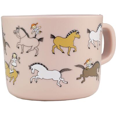 Rätt Start Pippi Cirkus Mugg med handtag rosa Rätt Start Pippi Cirkus Mugg med handtag rosa