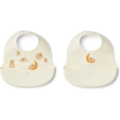Liewood Ember Haklapp 2-pack Elephant / Creme de la creme Liewood Ember Haklapp 2-pack Elephant / Creme de la creme