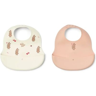 Liewood ember printad haklapp 2-pack wild child / rosey 2875 Liewood ember printad haklapp 2-pack wild child / rosey 2875