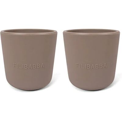Filibabba Silikonmuggar - 2-pack - Varmt Grey Filibabba Silikonmuggar - 2-pack - Varmt Grey