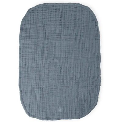 Sebra Skötbäddsunderlägg 2-pack muslin blue Sebra Skötbäddsunderlägg 2-pack muslin blue