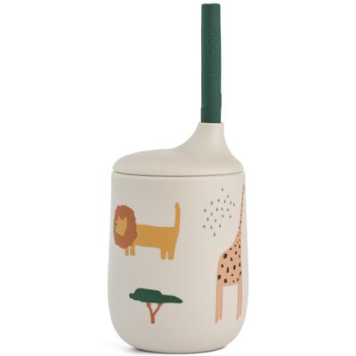 Liewood Ellis silikonmugg med sugrör - 230 ml Liewood Ellis silikonmugg med sugrör - 230 ml