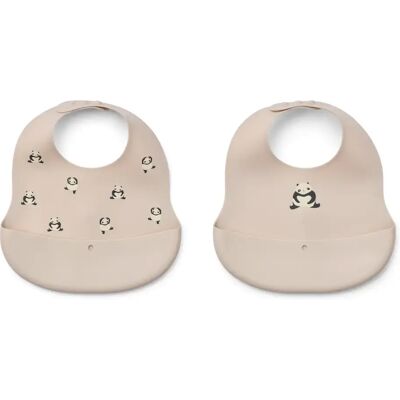 Liewood Ember Haklapp 2-pack Panda / Sandy Liewood Ember Haklapp 2-pack Panda / Sandy