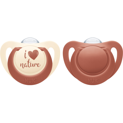 NUK for Nature napp silikon Red 0-6m NUK for Nature napp silikon Red 0-6m