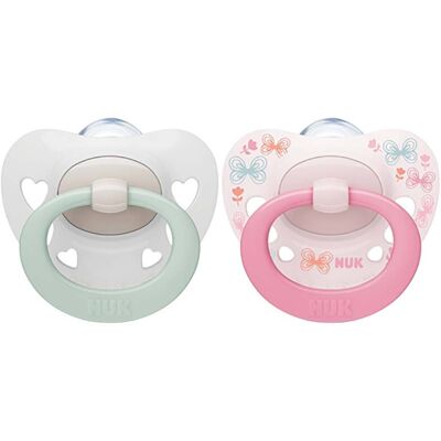 NUK napp 0-6m Signature Rose/Vit NUK napp 0-6m Signature Rose/Vit