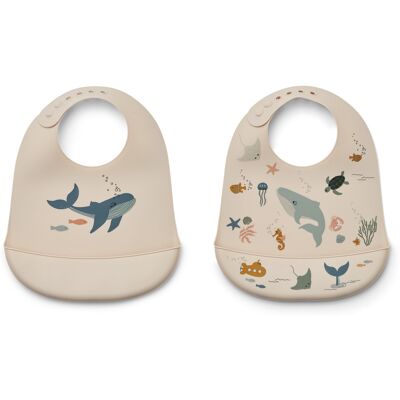 Liewood Babblar - Silikon - 2-Pack - Havsdjur Liewood Babblar - Silikon - 2-Pack - Havsdjur