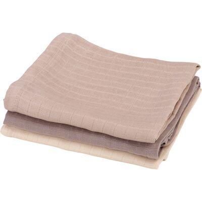 Sebra muslinfiltar 3-pack moonlight beige Sebra muslinfiltar 3-pack moonlight beige