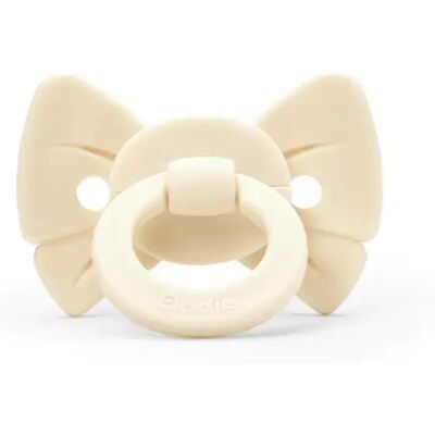 Elodie Binky Bow Napp Oat White One size Elodie Binky Bow Napp Oat White One size