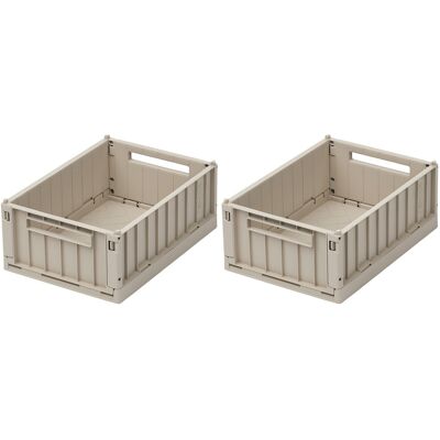 Liewood Weston förvaringsbox S 2-pack Sandy 5060 Liewood Weston förvaringsbox S 2-pack Sandy 5060