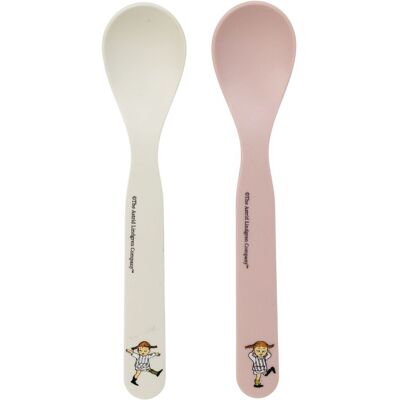Rätt start Pippi Cirkus Skedar 2-pack vit/rosa Rätt start Pippi Cirkus Skedar 2-pack vit/rosa