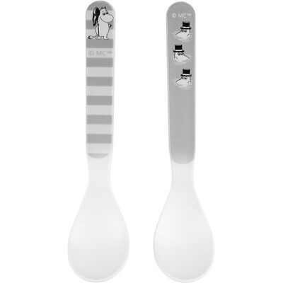 Rätt Start Mumin Vatten & Bad, Skedar, 2-pack, grå Rätt Start Mumin Vatten & Bad, Skedar, 2-pack, grå