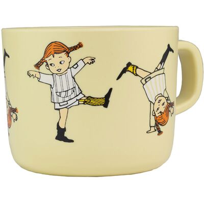 Rätt Start Pippi Cirkus Mugg med handtag gul Rätt Start Pippi Cirkus Mugg med handtag gul