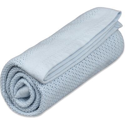 Vinter & Bloom Organisk blå babyfilt - Babyfilt Vinter & Bloom Organisk blå babyfilt - Babyfilt